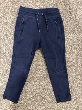 GAP Fit 3T  Navy Zippered Jogger Pants for Toddler Boys